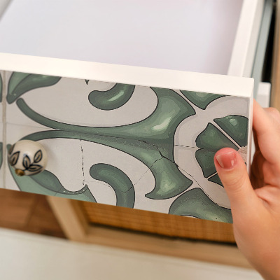 Carta da parati per mobili Ornamenti verdi