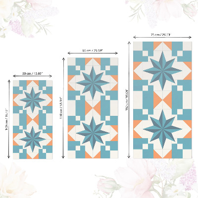 Carta per rivestire i mobili Piastrelle a stella