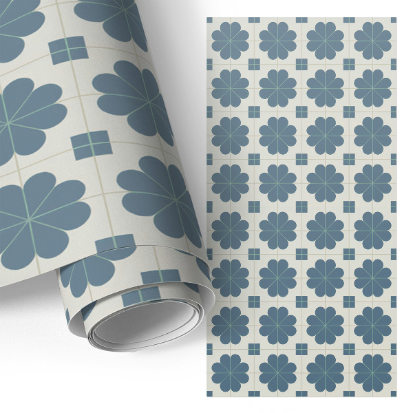 Adesivo per mobili Geometria floreale