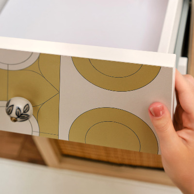 Carta per rivestire i mobili Ruote della senape