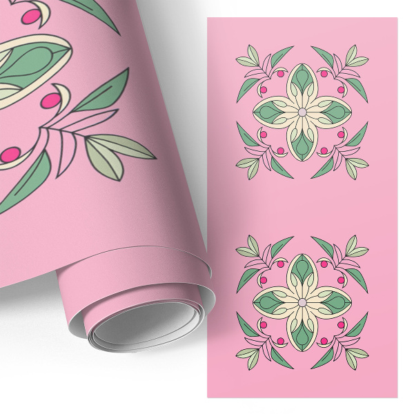 Carta per rivestire i mobili Piastrelle color pastello