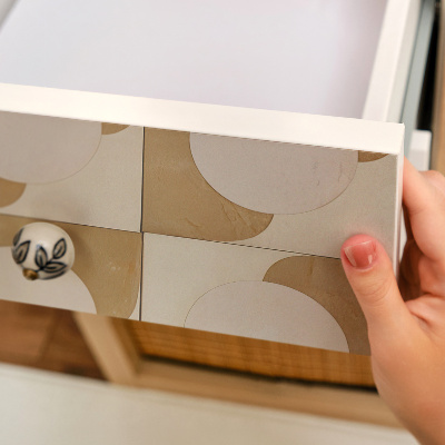 Carta per rivestire i mobili Forme di senape