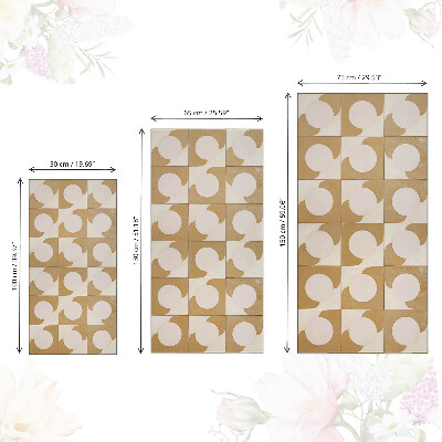 Carta per rivestire i mobili Forme di senape