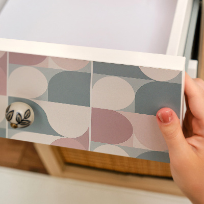 Carta adesiva per mobili Pastelli geometrici
