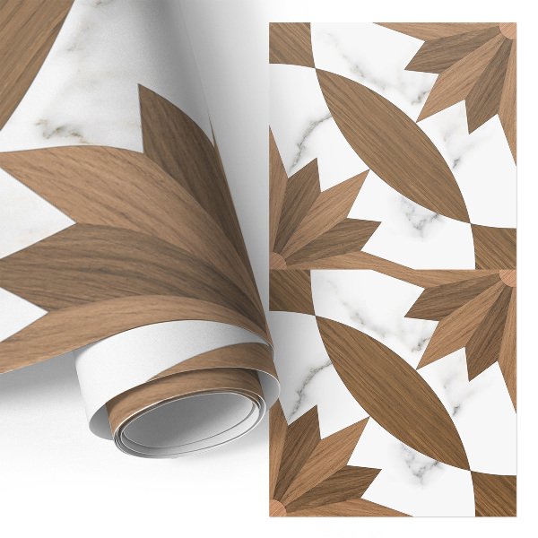 Carta da parati per mobili Legno e marmo