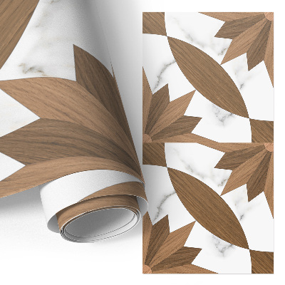 Carta da parati per mobili Legno e marmo