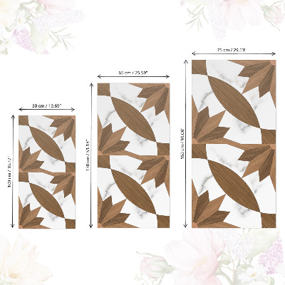 Carta da parati per mobili Legno e marmo