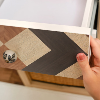 Pellicola adesiva per mobili Quadrati di legno