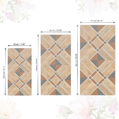 Carta da parati per mobili Mosaico in legno