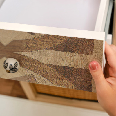 Adesivo per mobili Ruote di legno