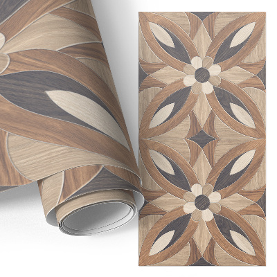 Carta adesiva per mobili Fiori di legno