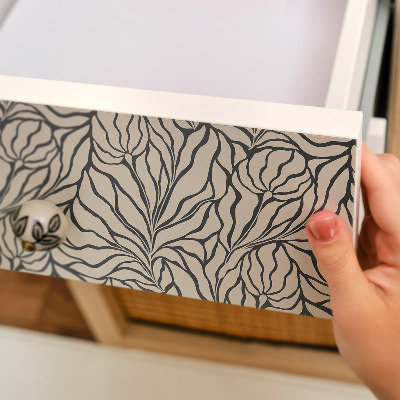 Carta adesiva per mobili Composizione delle foglie