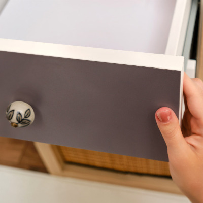 Carta da parati per mobili Colore grigio