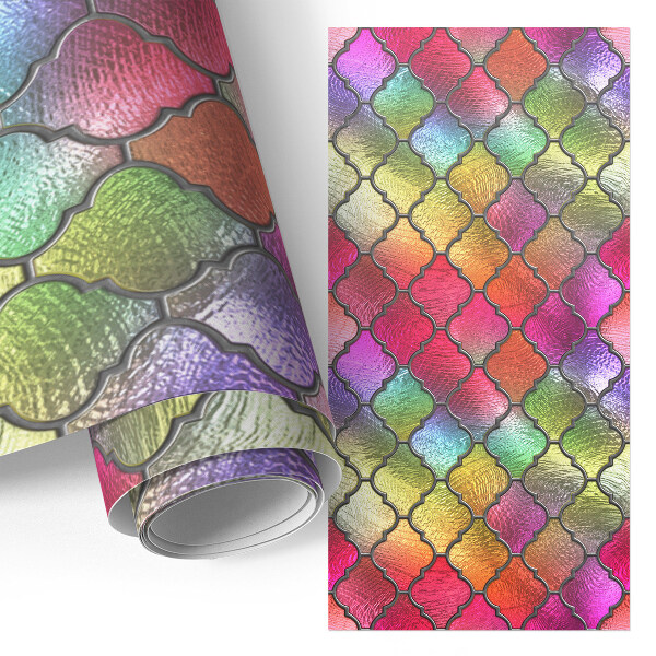 Carta da parati per mobili Vetrata colorata arcobaleno