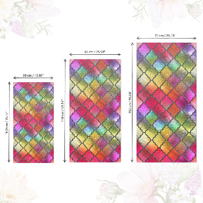 Carta da parati per mobili Vetrata colorata arcobaleno