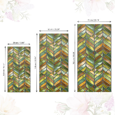 Pellicola adesiva per mobili Foglie di vetro colorato