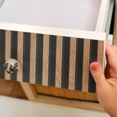 Pellicola adesiva per mobili Lamelle verticali