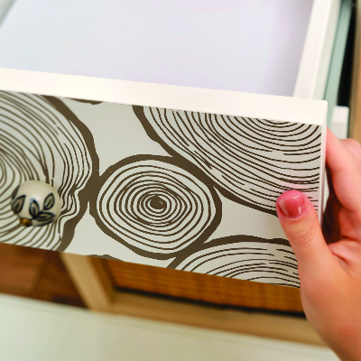 Pellicola adesiva per mobili Cerchi di legno