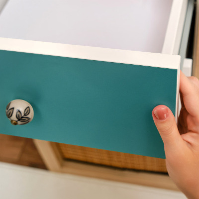 Carta adesiva per mobili Turchese freddo