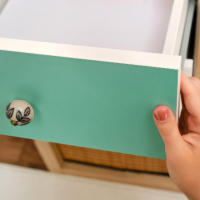 Carta per rivestire i mobili Menta forte