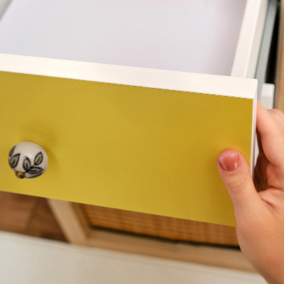 Carta da parati per mobili Giallo intenso