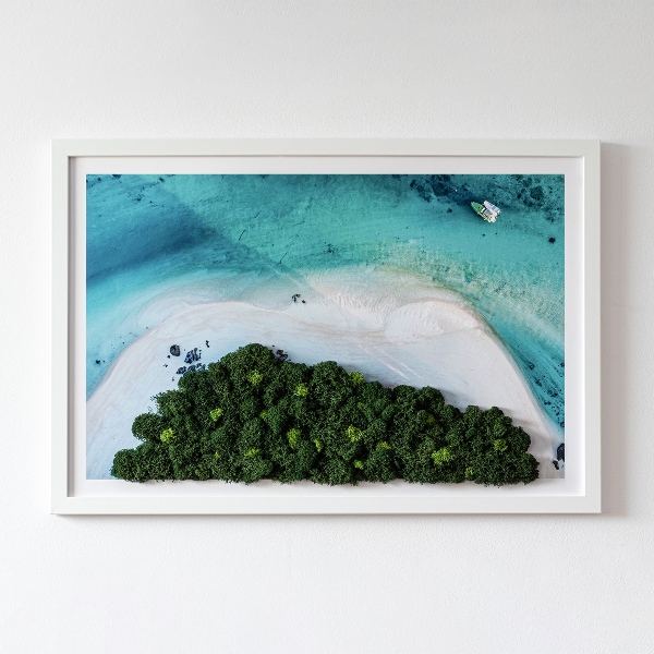 Quadro muschio Spiaggia azzurra