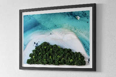 Quadro muschio Spiaggia azzurra