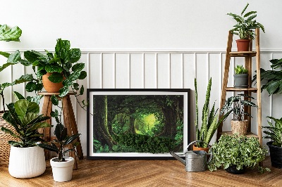 Quadro con muschio stabilizzato Giungla tropicale