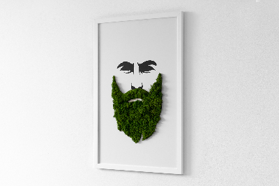 Quadro con muschio stabilizzato Hipster con la barba