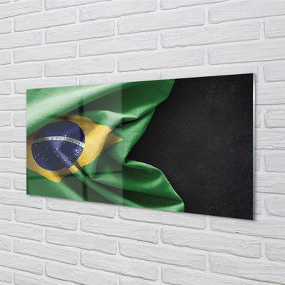 Quadro in vetro Bandiera del brasile