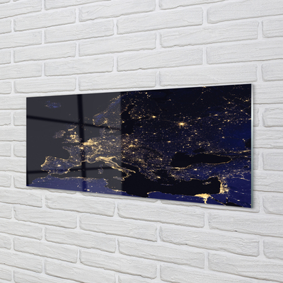 Quadro vetro Luci della mappa del cielo