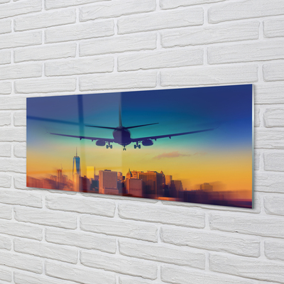 Quadro vetro Aereo cloud city west