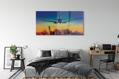 Quadro vetro Aereo cloud city west