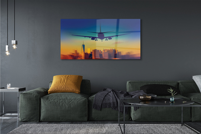 Quadro vetro Aereo cloud city west