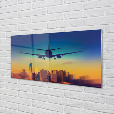 Quadro vetro Aereo cloud city west