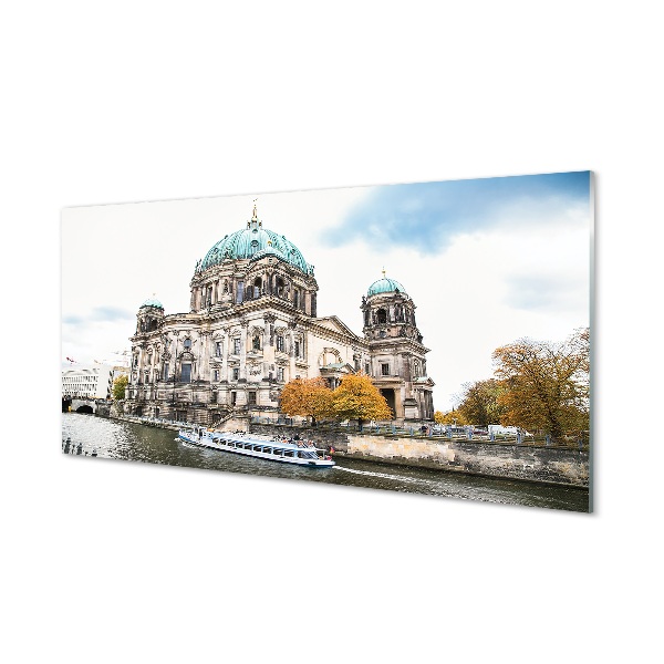 Quadro in vetro Germania cattedrale fiume berlino