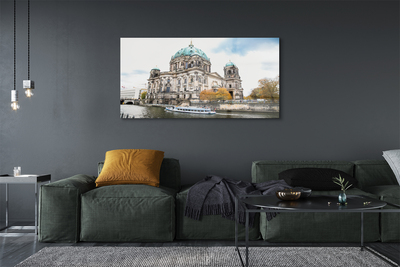 Quadro in vetro Germania cattedrale fiume berlino