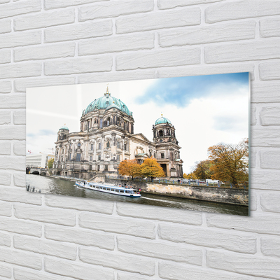 Quadro in vetro Germania cattedrale fiume berlino