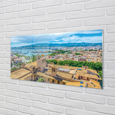 Quadro vetro Spagna costa di porto