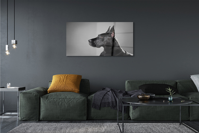 Quadro di vetro Cane nero