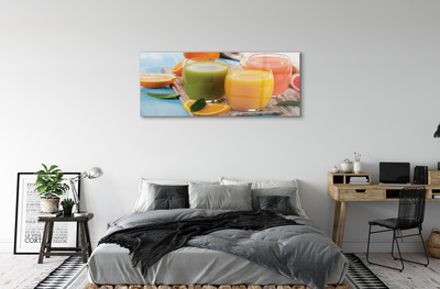 Quadro su vetro Bicchieri da cocktail colorati