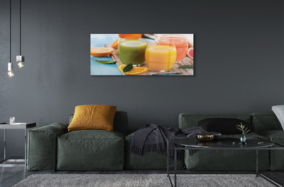 Quadro su vetro Bicchieri da cocktail colorati