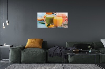 Quadro su vetro Bicchieri da cocktail colorati