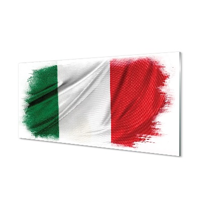 Quadro di vetro Bandiera dell'italia