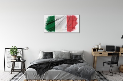 Quadro di vetro Bandiera dell'italia