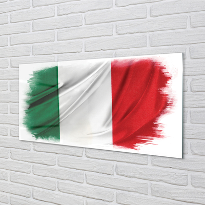 Quadro di vetro Bandiera dell'italia