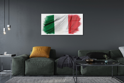 Quadro di vetro Bandiera dell'italia