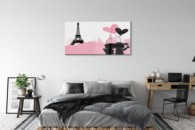 Quadro di vetro Torre della città del cuore