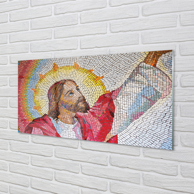 Quadro su vetro Gesù mosaico