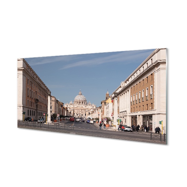 Quadro di vetro Roma cattedrale edifici strade